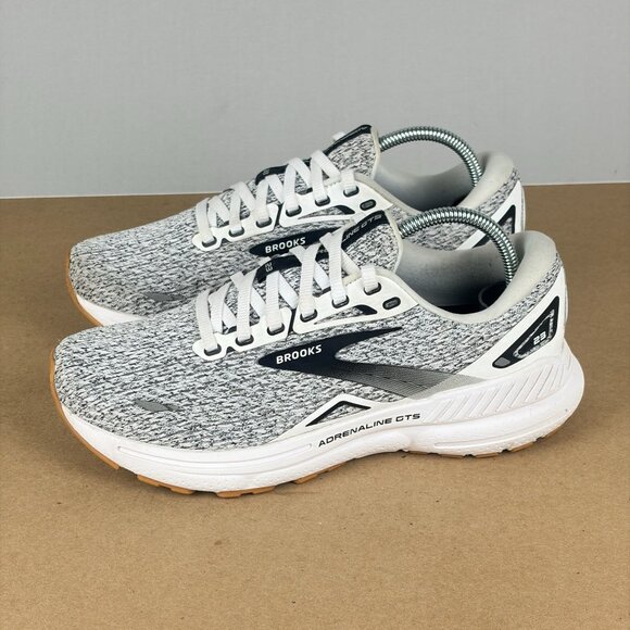 Brooks Adrenaline GTS 23 Athletic Running Shoes Womens 7 Gray Black Knit Upper - Picture 10 of 10